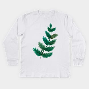 Green leafs Kids Long Sleeve T-Shirt